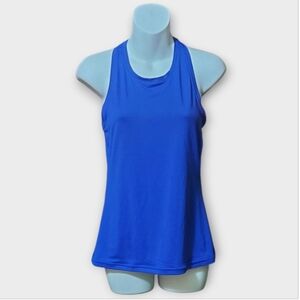 NWT Xersion Women's Fitted Athens Blue Stretch Quick-dri Tank Top ~sz S